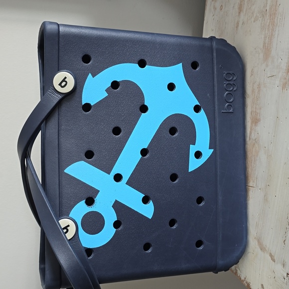 Baby (Medium) Bogg Bag Navy With Anchor - Picture 4 of 12